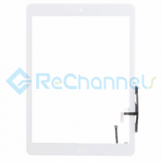 For Apple iPad Air Digitizer Touch Screen Assembly Replacement - White - Grade S