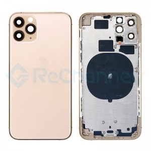 For Apple iPhone 11 Pro Rear Housing with Battery Door Replacement - Gold - Grade S+