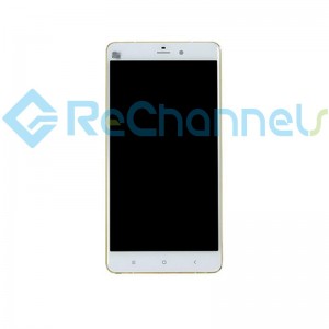 For Xiaomi Mi Note Pro LCD Screen and Digitizer Assembly with Front Housing Replacement - White - Grade S+