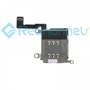 For iPhone 12 Pro Max SIM Card Reader Flex Cable Dual Card Version Replacement - Grade S+