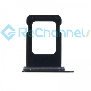 For Apple iPhone 13 6.1" SIM Card Tray Dual Card Version Replacement - Black - Grade S+