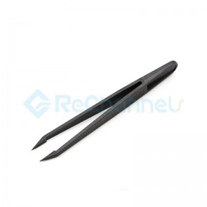 Anti Static and Carbon Fiber Plastic Pointed Tweezers For Electronic PCB SMD IC Repair