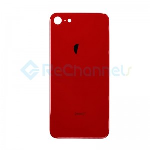 For Apple iPhone 8 Battery Door Replacement - Red - Grade S