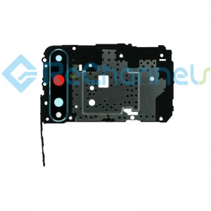 For Huawei P Smart S Motherboard Retaining Bracket with Camera Lens and Bezel Replacement - Breathing Crystal - Grade S+