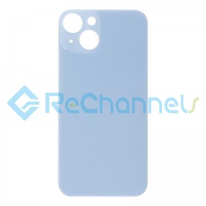 For Apple iPhone 14 Battery Door Replacement (Small Hole) - Blue - Grade S+