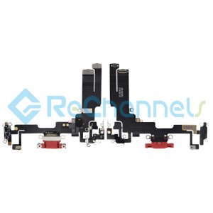 For Apple iPhone 14 Charging Port Flex Cable Replacement - Red - Grade S+