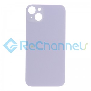 For Apple iPhone 14 Plus Battery Door Replacement (Small Hole) - Purple - Grade S+