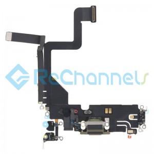 For Apple iPhone 14 Pro Charging Port Flex Cable Replacement - Gold - Grade S+