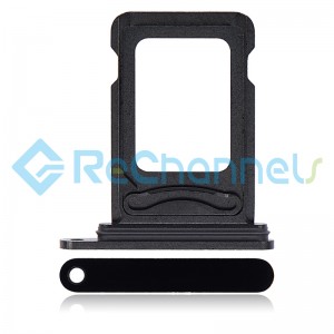 For Apple iPhone 14 Pro/14 Pro Max SIM Card Tray Replacement (Dual SIM) - Black - Grade S+