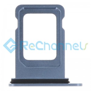 For Apple iPhone 14 SIM Card Tray Replacement (Dual SIM) - Blue - Grade S+