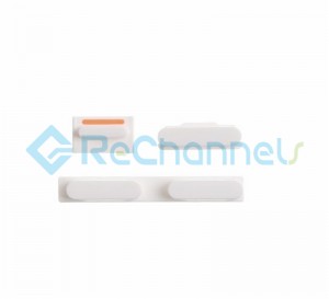For Apple iPhone 5C Side Keys Replacement - White - Grade S+