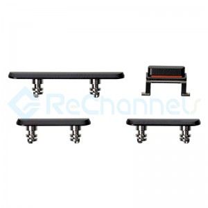 For Apple iPhone 11 Pro  Side Buttons Set  Replacement - Space Gray - Grade S+