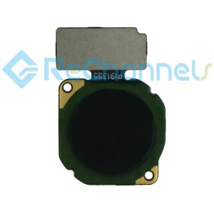 For Huawei P20 Lite Fingerprint Sensor Flex Cable Replacement - Black - Grade S+
