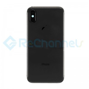 For Apple iPhone XS Rear Housing with Battery Door Replacement - Space Gray - Grade S+