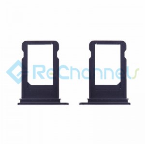 For Apple iPhone 7 SIM Card Tray Replacement - Black - Grade S+