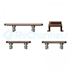 For Apple iPhone 11 Pro  Side Buttons Set  Replacement - Gold - Grade S+