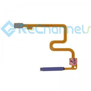For Xiaomi Redmi Note 9 5G Fingerprint Sensor Flex Cable Replacement - Purple - Grade S+