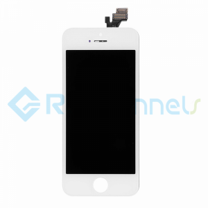 For Apple iPhone 5 LCD Screen and Digitizer Assembly with Front Housing  Replacement - White - Grade R