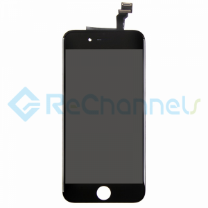 For Apple iPhone 6 LCD Screen and Digitizer Assembly Replacement  - Black - Grade R