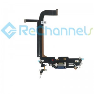For Apple iPhone 13 Pro Max 6.7" Charging Port Flex Cable Replacement - White - Grade S+