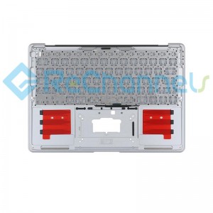 For MacBook Air 13.3" A2179 Top Case + Keyboard German Version Replacement - Grey - Grade S+