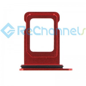 For Apple iPhone 13 6.1" SIM Card Tray Dual Card Version Replacement - Red - Grade S+