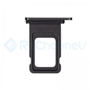 For Apple iPhone11 Single SIM Card Tray  Replacement - Black - Grade S+