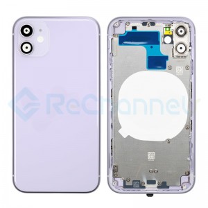 For Apple iPhone 11 Rear Housing with Battery Door Replacement - Purple - Grade S+