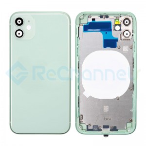 For Apple iPhone 11 Rear Housing with Battery Door Replacement - Green - Grade S+
