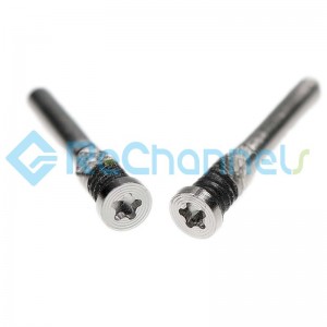 For Apple iPhone XR Bottom Screw Replacement (2pcs/set) - White/Blue/Red/Coral - Grade S+