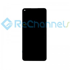 For Xiaomi Redmi Note 9 LCD Screen and Digitizer Assembly with Front Housing(with Narrow LCD Flex Cable) Replacement - Black - Grade R