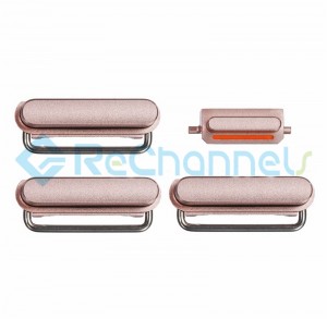 For Apple iPhone 6S Side Keys Replacement (4 pcs/set) - Rose Gold - Grade S+