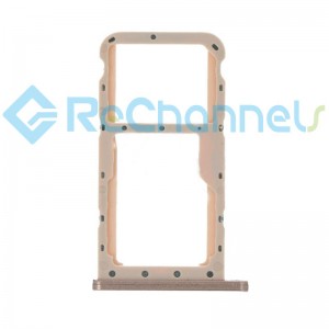 For Huawei P20 Lite SIM Card Tray Dual Card Replacement - Pink - Grade S+
