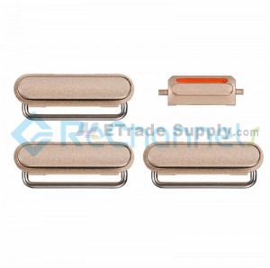 For Apple iPhone 6S Side Keys Replacement (4 pcs/set) - Gold - Grade S+