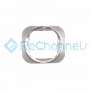 For Apple iPhone 5S Home Button Metal Bracket Replacement - Silver - Grade S+