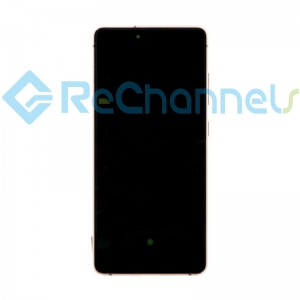 For Samsung Galaxy S20 FE LCD Screen and Digitizer Assembly with Frame Replacement - Orange - Grade S+