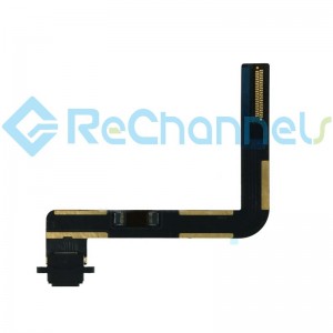 For iPad 10.2 2021 Charging Port Flex Cable Replacement - Black - Grade S+