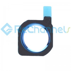 For Huawei P20 Lite Home Button Ring Replacement - Blue - Grade S+