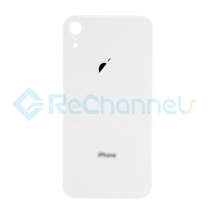 For Apple iPhone XR Battery Door Replacement - White - Grade S+