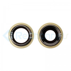 For Apple iPhone 11 Rear Camera Lens with Bezel Replacement - Yellow - Grade S+