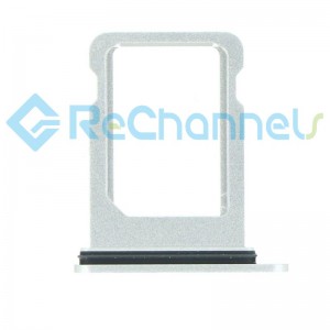 For iPhone 12 Mini Sim Card Tray Replacement- Single Version-White-Grade S+
