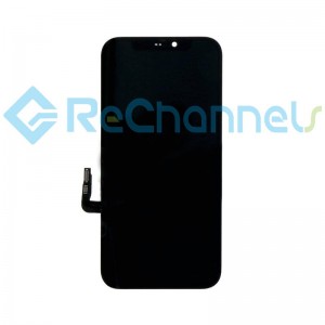 For iPhone 12\12 Pro LCD Screen and Digitizer Assembly Replacement - Black - Grade R+ (RJ)