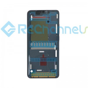 For Xiaomi Mi Note 10 Front Housing Replacement - Black - Grade S+