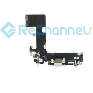 For Apple iPhone 13 6.1" Charging Port Flex Cable Replacement - White - Grade S+