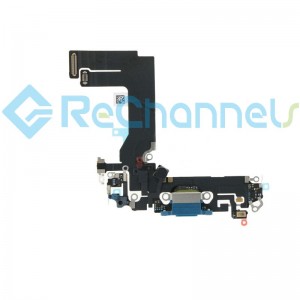 For Apple iPhone 13 Mini 5.4" Charging Port Flex Cable Replacement - Blue - Grade S+