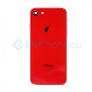 For Apple iPhone 8 Rear Housing Assembly with Battery Door Replacement - Red - Grade S