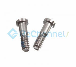 For Apple iPhone 5S Charging Port Screws Replacement (2 pcs/set) - Silver - Grade S+