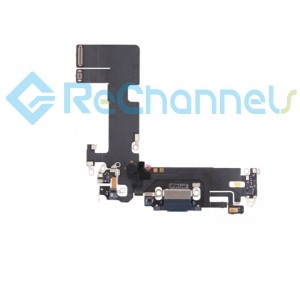For Apple iPhone 13 6.1" Charging Port Flex Cable Replacement - Black - Grade S+