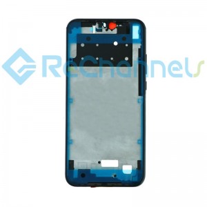 For Huawei P20 Lite Front Housing Replacement - Black - Grade S+