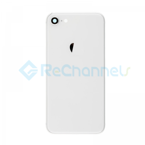 For Apple iPhone 8 Rear Housing with Battery Door Replacement - Silver - Grade S